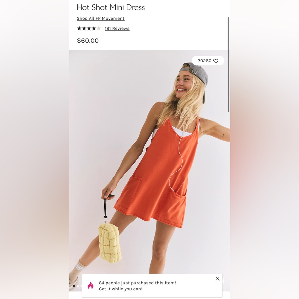 Free People Movement Hot Shot Mini Dress